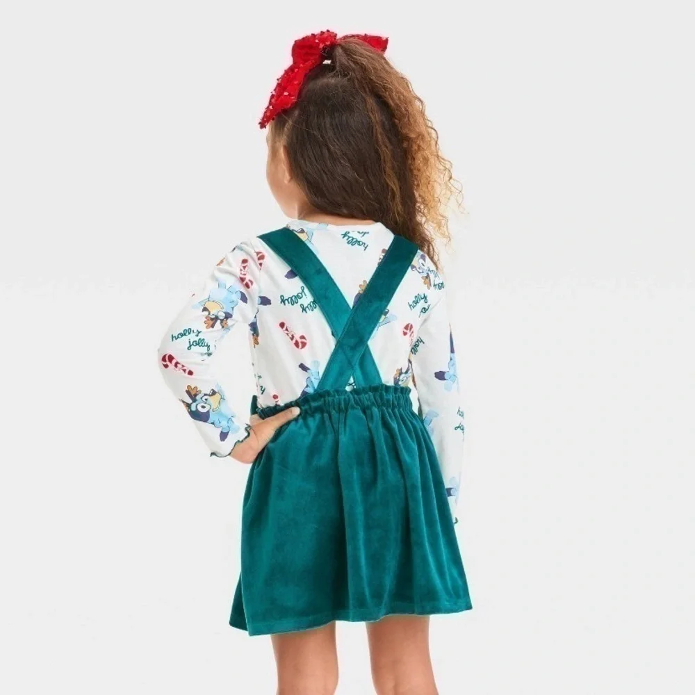 NWT. DISNEY Bluey 2 Piece Top and Skirt Set